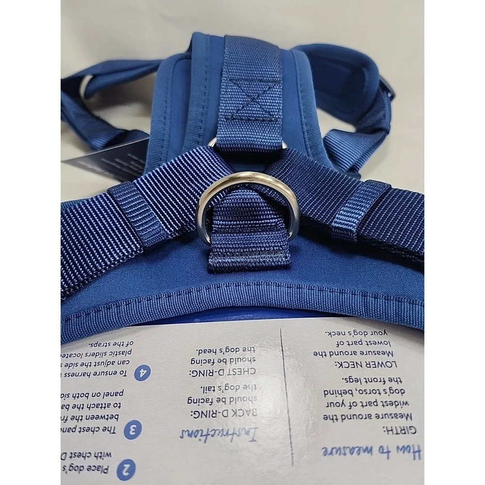 Top Paw Neoprene ROYAL BLUE Adjustable Harness Large ~ New! ~ Great For Pullers!